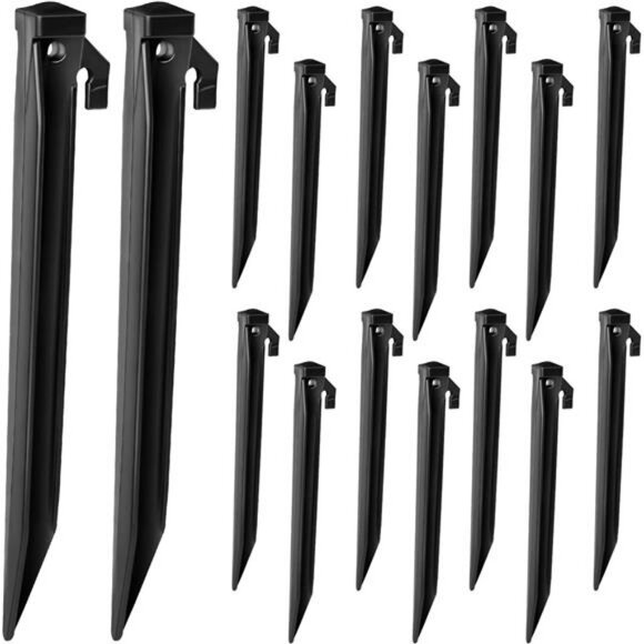 16 Pieces Plastic Inflatable Stakes, 8.7 Inch Inflatable Tent Stakes Replacement - Picture 1 of 8